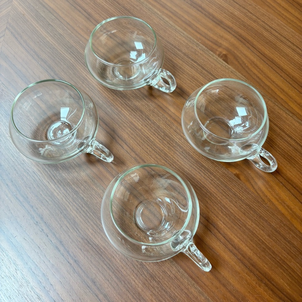 4 Unique Glass Cups